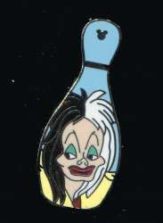 23087 - 2008 Hidden Mickey - Bowling Pin Villains - Cruella DeVil - Disneyland Resort alternate image