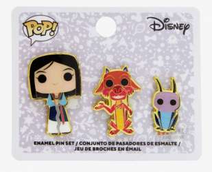 Funko Pop! - Disney - Mulan, Mushu, and Cri-Kee - LFLY