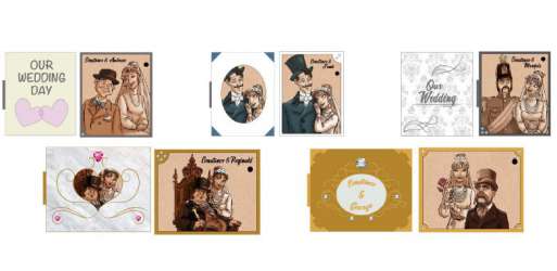 10340 - The Haunted Mansion 50th Anniversary Event - Hinged Wedding Albums Boxed Set — Full Set - Disneyland Resort alternate image