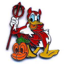 Donald Duck Dressed as a Devil