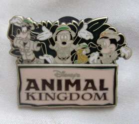 24819 - Disney's Animal Kingdom Logo - Mickey, Minnie, Goofy & Pluto in Safari Gear - Walt Disney World alternate image
