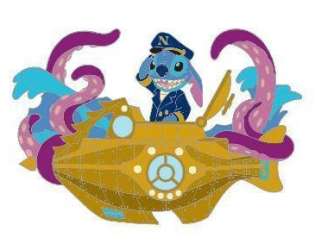 40813 - The Museum of Pin-tiquities - Disney Pin Celebration 2009 - Stitch in the Nautilus - Walt Disney World alternate image