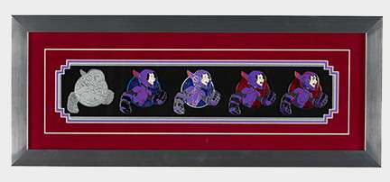 Click to view the Hiro Pin Progression Artist Proof Framed Pin Set details