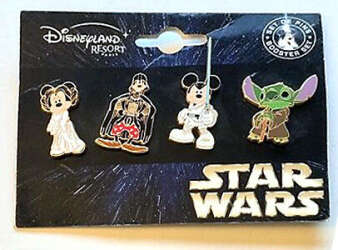 40902 - Star Wars Booster Pack 2009 - Darth Goofy, Mickey Skywalker, Minnie Leia and Yoda Stitch - Disneyland Resort Paris alternate image