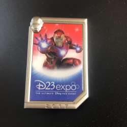 40918 - D23 Expo 2017 - Logo Pin - Iron man - Disney Fan Club alternate image