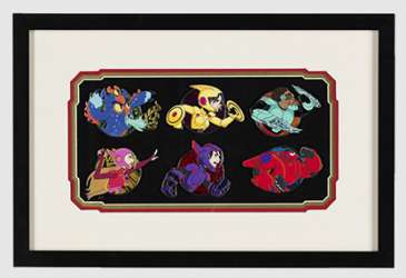'Big Hero 6 Profiles - Artist Proof Framed Pin Set - MLT'