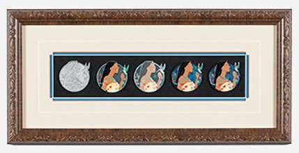 Click to view the Pocahontas Pin Progression Artist Proof Framed Pin Set details