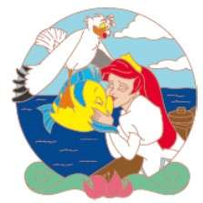 D23 2019 - The Little Mermaid 30th Anniversary 4-pin Boxed Set - Ariel, Scuttle and Flounder ONLY - D23