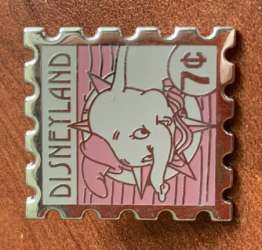 10819 - 2008 Hotel Hidden Mickey - Stamps - Disneyland Dumbo 7¢ stamp - Disneyland Resort alternate image