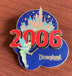 25447 - 2006 Dated Year Pins - Sleeping Beauty Castle - Tinkerbell - Disneyland Resort alternate image