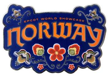 'EPCOT World Showcase - Floral Norway Logo - WDW'