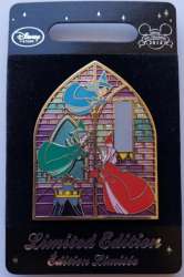 8504 - Sleeping Beauty Stained Glass Window set - 1 of 4 - Three Fairies - Disney Store UK alternate image