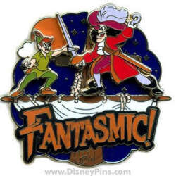 'Mickey&#039;s Pin Odyssey 2008 - Peter Pan &amp; Captain Hook - DLR'