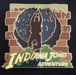 'Indiana Jones Adventure - Indy Swinging from Boulder Silhouette - DLR'