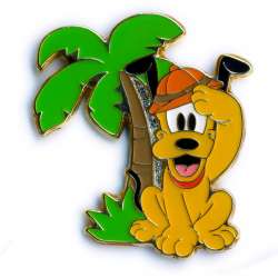 Jungle Carnival - Winter 2015 - Pluto Wearing a Pith Helmet Near a Palm Tree
