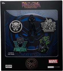 41159 - Amazon - Marvel's Black Panther Wakanda Forever Set - Black Panther Wakanda Forever 5 Pin Set - Disney Licensed alternate image