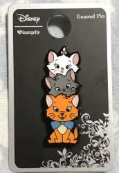 20751 - Hot Topic - Disney - Marie, Berlioz and Toulouse Stack - Loungefly alternate image