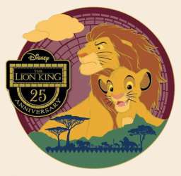 27300 - The Lion King 25th Anniversary - Young and Adult Simba on Savanna - Disney Employee Center alternate image