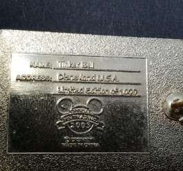 26996 - Disneyland Surprise Release Luggage Tag Collection - Tinker Bell at Sleeping Beauty Castle - Disneyland Resort alternate image