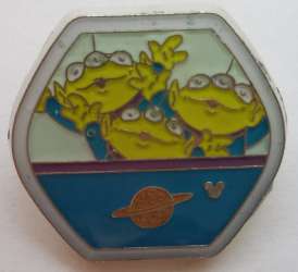 13155 - Ferris Wheel Hidden Mickey - Little Green Alien Men - Hong Kong Disneyland alternate image