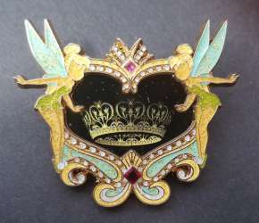 Castle Crown - Heart Framed with Tinker Bell - WDI
