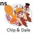 26673 - 2019 Hidden Mickey - Musicians - Chip & Dale - Disneyland Resort alternate image