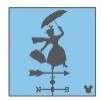 26679 - 2019 Hidden Mickey - Attraction Weathervanes - Mary Poppins (Jolly Holiday Bakery and Cafe) - Disneyland Resort alternate image
