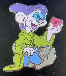 42520 - The Seven Dwarfs - Dopey Sitting with Jewels over his Eyes. alternate image