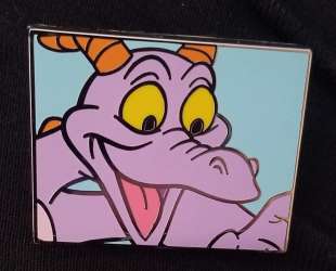 Figment Close-Up Mystery Collection - Figment with Arm Up (Blue Background) - WDW