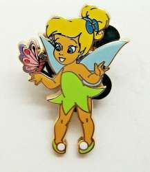 Toddler Tinker Bell Mini Pins - Toddler Tinker Bell with Butterfly - MLT