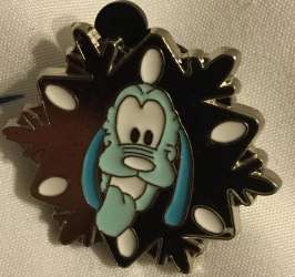 2007 Hotel Hidden Mickey - Snowflake - Pluto - DLR