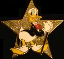 17823 - Where Dreams HapPin - Pin Celebration 2007 - Farewell Gift - Donald Duck with Glittery Star - Walt Disney World alternate image