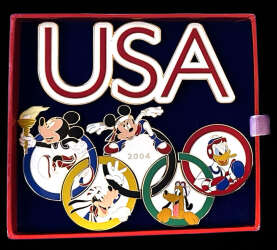 ディズニースタンプアート「Olympics」 Olympics 2004 Disney Trading Pin Series | Pin & Pop