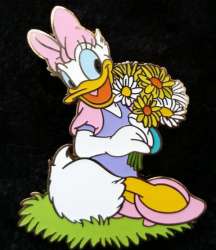 Daisy Duck Holding Flowers