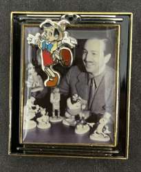 With Walt Framed Pin Series - Pinocchio - #12 - WDW
