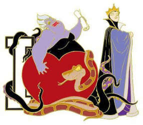 'I Love Pins Celebration - Villains - Ursula, Kaa &amp; the Evil Queen - DSUS'
