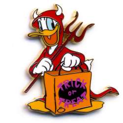 Devil Donald Duck w/Trick or Treat Bag