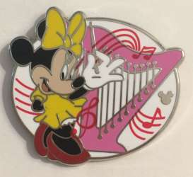 2019 Hidden Mickey - Musicians - Minnie Mouse with Harp - DLR
