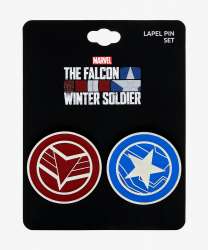 44076 - The Falcon and the Winter Soldier - The Falcon And The Winter Soldier Logo Enamel Pin Set - Disney Licensed alternate image