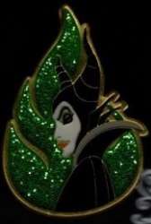 27813 - Hot Topic - Disney - Maleficent Glitter Enamel - Loungefly alternate image