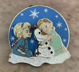 19150 - Young Anna and Young Elsa making Olaf alternate image