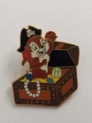 6124 - Pirates of the Caribbean Mystery Tin Set - Chip sitting in a Treasure Chest - Walt Disney World alternate image