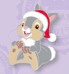 27754 - Joyeux Noël 2019 - Thumper Wearing a Santa Hat - Disneyland Resort Paris alternate image