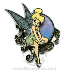 4462 - Storybook Logo - Tinker Bell Sitting on Filigree Circle alternate image