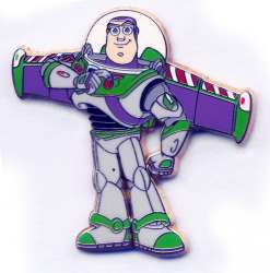 'Buzz Lightyear 4 Pin Set - Buzz Stanging with his Wings Open - DLP'