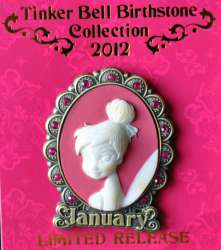 Tinker Bell Birthstone Cameo - Tinker Bell January - MLT