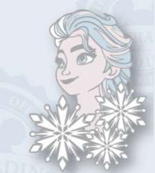 28853 - Frozen Lanyard - Elsa with Snowflakes - Disneyland Resort Paris alternate image
