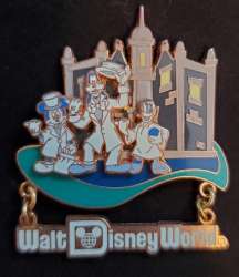 Retro Walt Disney World Resort Collection - Haunted Mansion Mickey Goofy Donald Hitchhiking Ghosts - WDW
