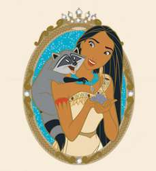 28751 - DEC - Princesses & Friends - Pocahontas & Meeko - Disney Employee Center alternate image