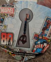 46554 - Anniversary Collectible Key - Captain America 80th Anniversary Key - Disney Store US alternate image